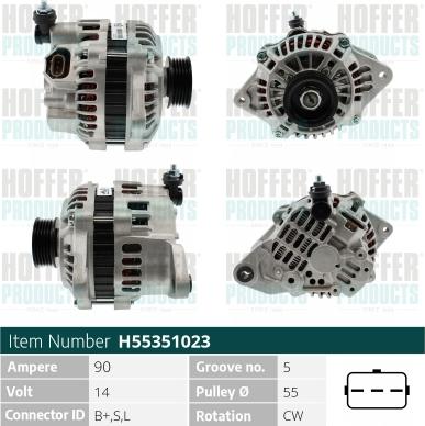 Hoffer H55351023 - Ģenerators ps1.lv