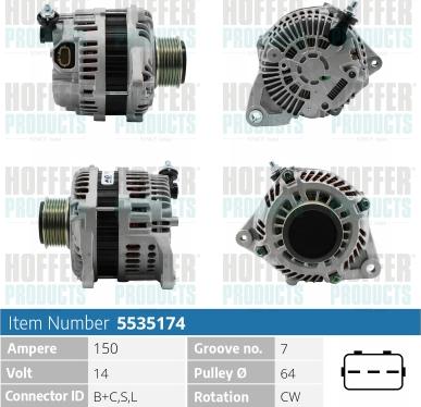 Hoffer H5535174 - Ģenerators ps1.lv