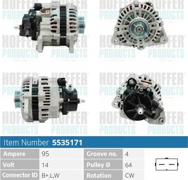 Hoffer H5535171 - Ģenerators ps1.lv