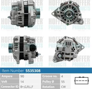 Hoffer H5535308 - Ģenerators ps1.lv