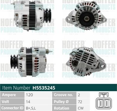 Hoffer H5535245 - Ģenerators ps1.lv