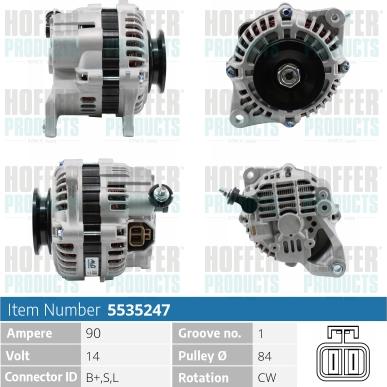 Hoffer H5535247 - Ģenerators ps1.lv