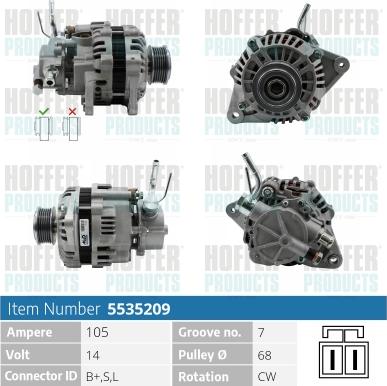 Hoffer H5535209 - Ģenerators ps1.lv