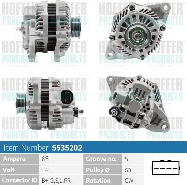 Hoffer H5535202 - Ģenerators ps1.lv