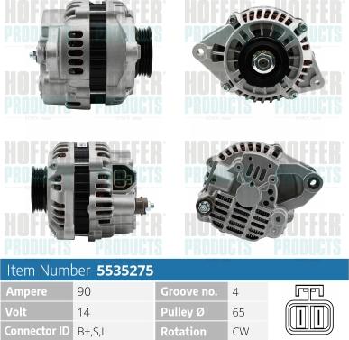 Hoffer H5535275 - Ģenerators ps1.lv