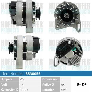 Hoffer H5530055 - Ģenerators ps1.lv