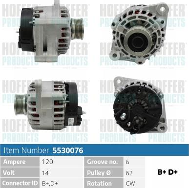 Hoffer H5530076 - Ģenerators ps1.lv