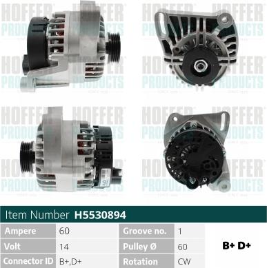 Hoffer H5530894 - Ģenerators ps1.lv