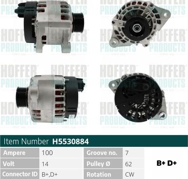 Hoffer H5530884 - Ģenerators ps1.lv