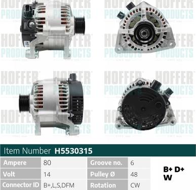 Hoffer H5530315 - Ģenerators ps1.lv