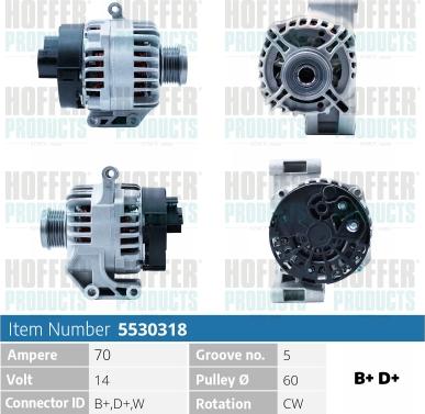 Hoffer H5530318 - Ģenerators ps1.lv