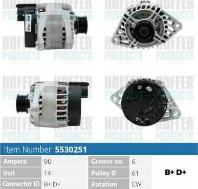 Hoffer H5530251 - Ģenerators ps1.lv