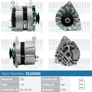 Hoffer H5525060 - Ģenerators ps1.lv