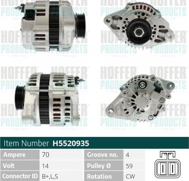 Hoffer H5520935 - Ģenerators ps1.lv