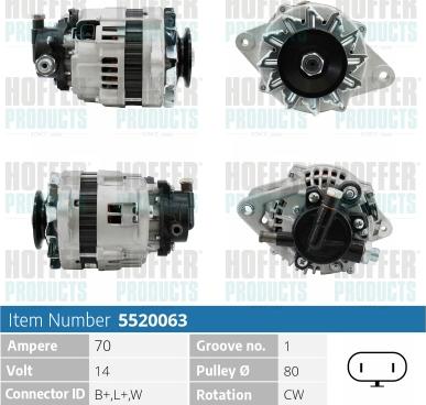 Hoffer H5520063 - Ģenerators ps1.lv