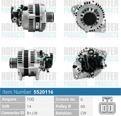 Hoffer H5520116 - Ģenerators ps1.lv