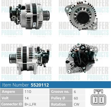 Hoffer H5520112 - Ģenerators ps1.lv