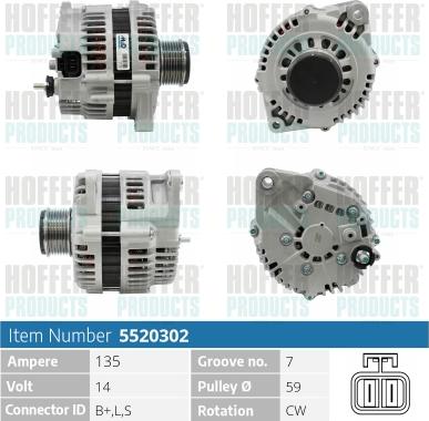 Hoffer H5520302 - Ģenerators ps1.lv