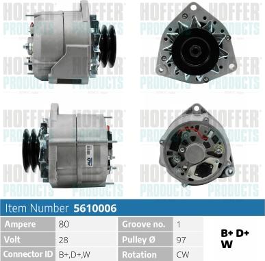 Hoffer H5610006 - Ģenerators ps1.lv