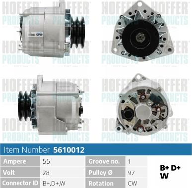 Hoffer H5610012 - Ģenerators ps1.lv