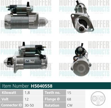 Hoffer H5040558 - Starteris ps1.lv