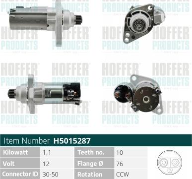 Hoffer H5015287 - Starteris ps1.lv