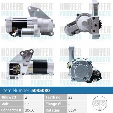 Hoffer H5035080 - Starteris ps1.lv