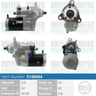 Hoffer H5140004 - Starteris ps1.lv