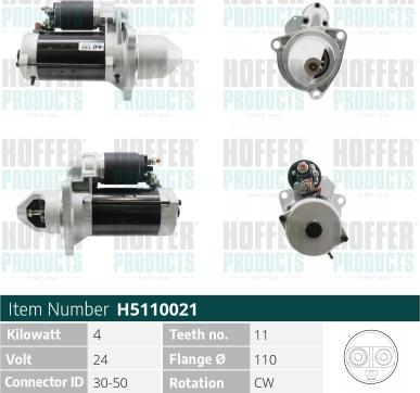 Hoffer H5110021 - Starteris ps1.lv