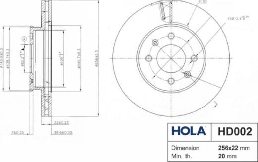 Hola HD002 - Bremžu diski ps1.lv