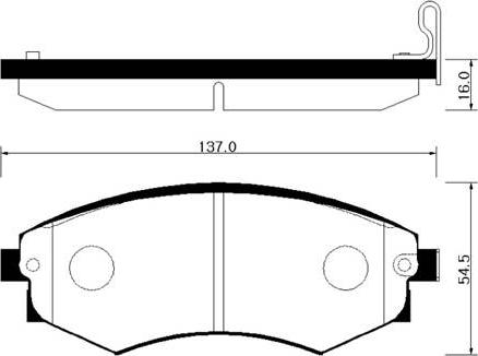 Ashuki SY010-10 - Bremžu uzliku kompl., Disku bremzes ps1.lv