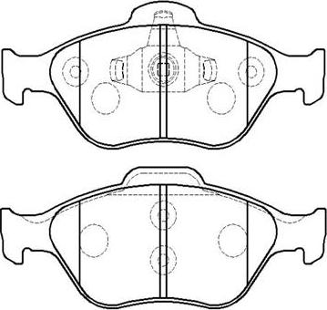 BOSCH 986494511 - Bremžu uzliku kompl., Disku bremzes ps1.lv