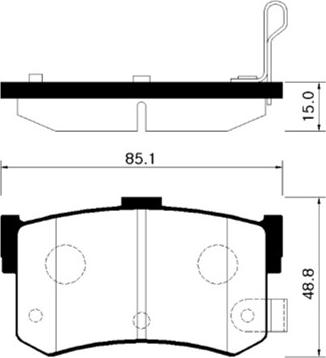 BOSCH 0 986 424 004 - Bremžu uzliku kompl., Disku bremzes ps1.lv