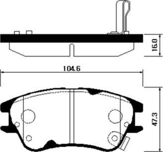 Roulunds Braking 51698282B26 - Bremžu uzliku kompl., Disku bremzes ps1.lv