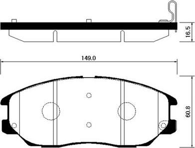 HELLA PAGID 355036301 - Bremžu uzliku kompl., Disku bremzes ps1.lv