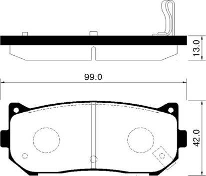 TOMEX brakes TX 15-49 - Bremžu uzliku kompl., Disku bremzes ps1.lv