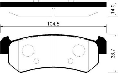 DJ Parts BP1172 - Bremžu uzliku kompl., Disku bremzes ps1.lv