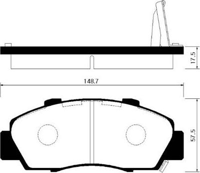 OEMparts 45022SV4408 - Bremžu uzliku kompl., Disku bremzes ps1.lv