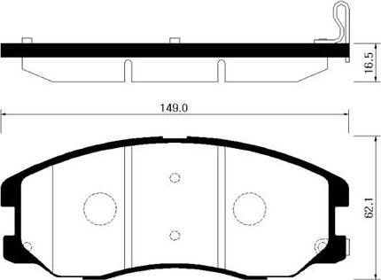 Roulunds Rubber 849081 - Bremžu uzliku kompl., Disku bremzes ps1.lv