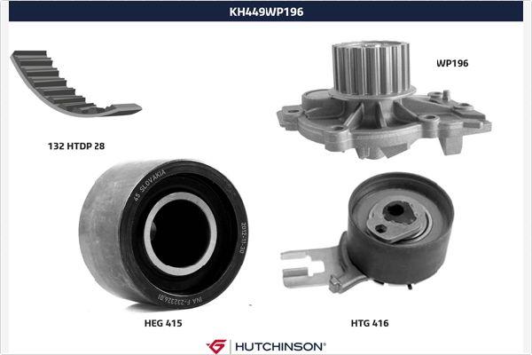 Hutchinson KH 449WP196 - Ūdenssūknis + Zobsiksnas komplekts ps1.lv