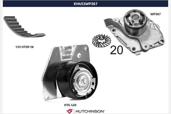 Hutchinson KH 453WP367 - Ūdenssūknis + Zobsiksnas komplekts ps1.lv