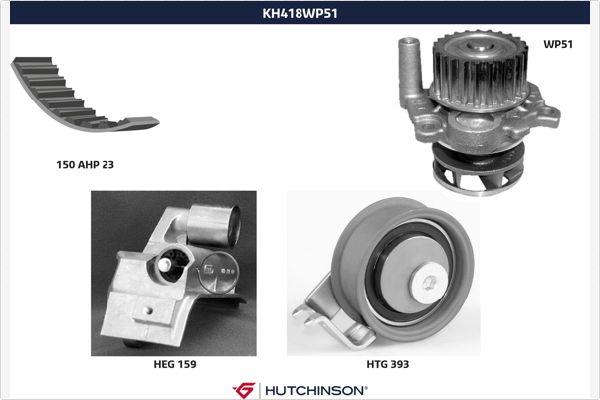 Hutchinson KH 418WP51 - Ūdenssūknis + Zobsiksnas komplekts ps1.lv