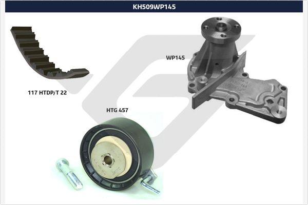 Hutchinson KH 509WP145 - Ūdenssūknis + Zobsiksnas komplekts ps1.lv