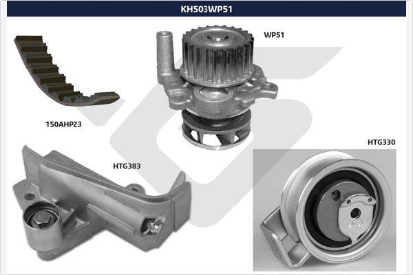 Hutchinson KH 503WP51 - Ūdenssūknis + Zobsiksnas komplekts ps1.lv