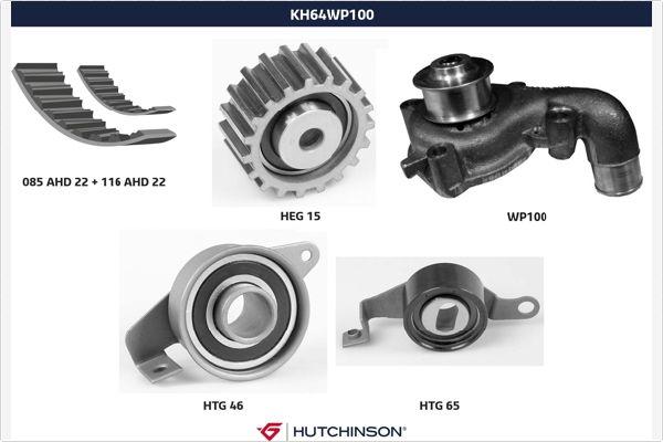 Hutchinson KH 64WP100 - Ūdenssūknis + Zobsiksnas komplekts ps1.lv