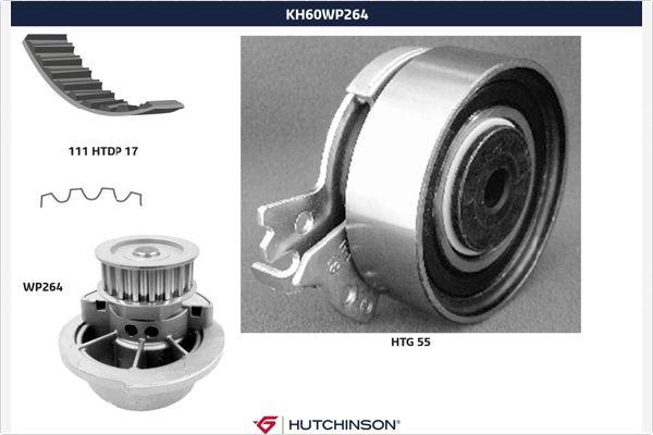 Hutchinson KH 60WP264 - Ūdenssūknis + Zobsiksnas komplekts ps1.lv