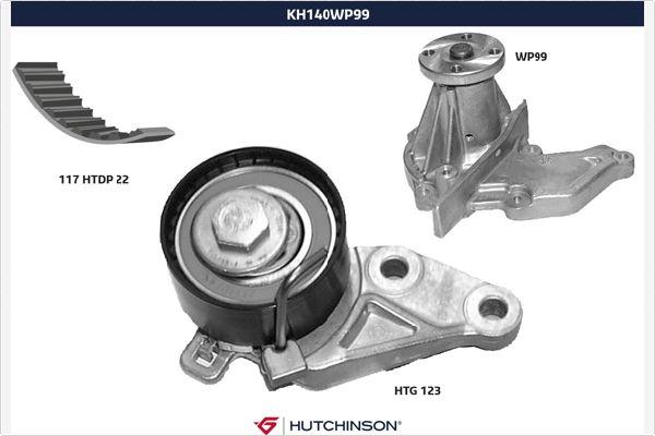 Hutchinson KH 140WP99 - Ūdenssūknis + Zobsiksnas komplekts ps1.lv