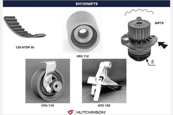 Hutchinson KH 150WP79 - Ūdenssūknis + Zobsiksnas komplekts ps1.lv