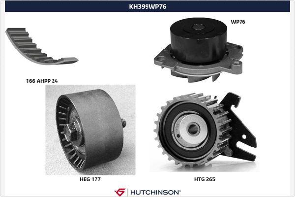 Hutchinson KH 399WP76 - Ūdenssūknis + Zobsiksnas komplekts ps1.lv