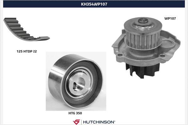 Hutchinson KH 354WP107 - Ūdenssūknis + Zobsiksnas komplekts ps1.lv